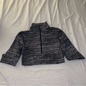 Nike Grey, Black, and White Cold Gear Quarter Zip